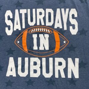Saturdays In Auburn Football Code‎ Five Mens L Blue T-Shirt Star Print Graphic